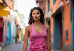Oferta Rebajas Brandy Melville: Camiseta de Punto con Envío Gratis y Estampado Running A la Moda