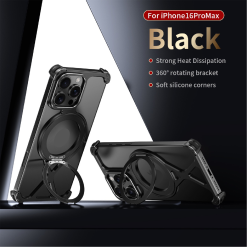 Personalized X-Line Styling Metal Magnetic Rotating Bracket Phone Case