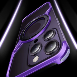New S-shaped Metal Rotating Magnetic Stand Phone Case