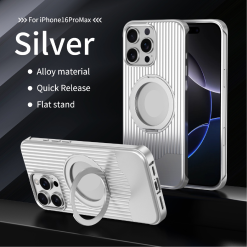 Luggage Style Telescopic Bracket Metal Magnetic Phone Case