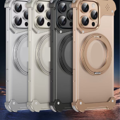 Fragrance Transparent Alloy Bracket Magnetic Phone Case