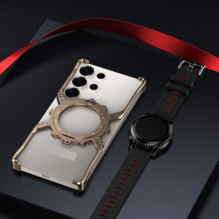 2025 Mechanical Gear Luminous Rotating Bracket Magnetic Phone Case