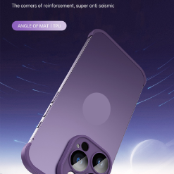 Frameless lens protective phone case