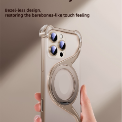 M-shaped Metal Rotating Stand Magnetic Phone Case