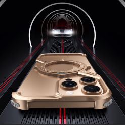 S-shaped Compass Rotating Magnetic Bracket Mobile Phone Case