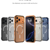 New Design Frosted Back Metal Frame Magnetic Anti-Fall Phone Case