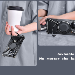 Z-shaped Metal Rotating Stand Magnetic Phone Case