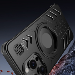New Knight Series Metal Heat Dissipation Magnetic Phone Case