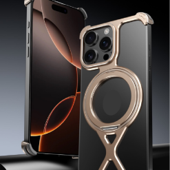 Personalized X-Line Styling Metal Magnetic Rotating Bracket Phone Case