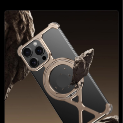 Personalized X-Line Styling Metal Magnetic Rotating Bracket Phone Case
