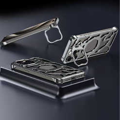 Lucky Cloud Aluminum Alloy Magnetic Stand Phone Case