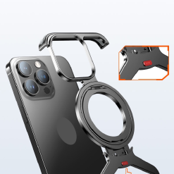 Personalized Metal Frameless Anti-fall Snap Buckle Magnetic Mobile Phone Case