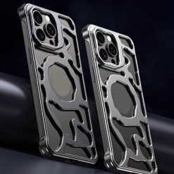 Lucky Cloud Aluminum Alloy Magnetic Stand Phone Case
