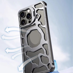 Lucky Cloud Aluminum Alloy Magnetic Stand Phone Case