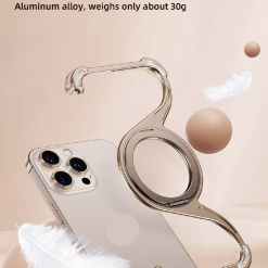 M-shaped Metal Rotating Stand Magnetic Phone Case