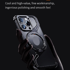 New Z-shaped Metal Magnetic Phone Case