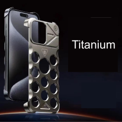 Metal Fragrance Hollow Dot Heat Dissipation Phone Case