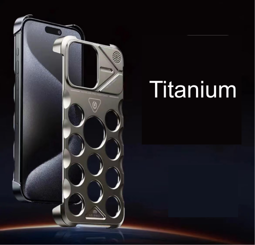 Metal Fragrance Hollow Dot Heat Dissipation Phone Case