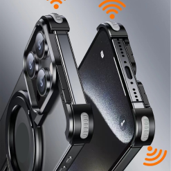 ¦Ð-shaped Metal Magnetic Mobile Phone Case