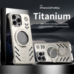 New Knight Series Metal Heat Dissipation Magnetic Phone Case