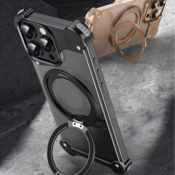 Fragrance Transparent Alloy Bracket Magnetic Phone Case