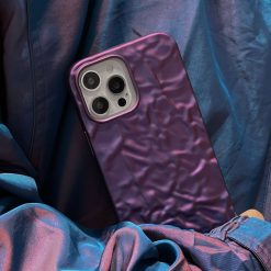 Fashion tinfoil wrinkled matte phone case