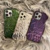 Fashion tinfoil wrinkled matte phone case