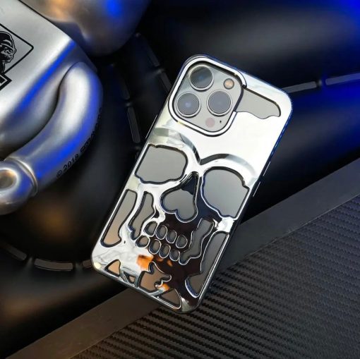 Premium skull laser phone case