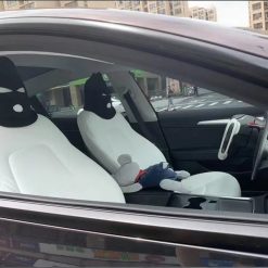 Funny Spoof Universal Dustproof Car Seat Headgear | Car Interior Decoration Gift
