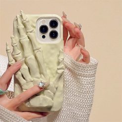 Spoof Skull Finger Phone Case-MGD CASE