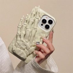 Spoof Skull Finger Phone Case-MGD CASE