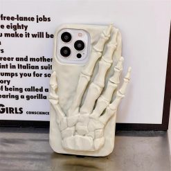 Spoof Skull Finger Phone Case-MGD CASE
