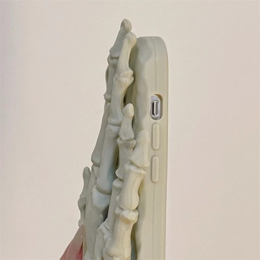 Spoof Skull Finger Phone Case-MGD CASE