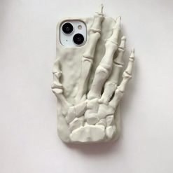Spoof Skull Finger Phone Case-MGD CASE