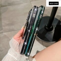 Flash diamond holder mobile phone case