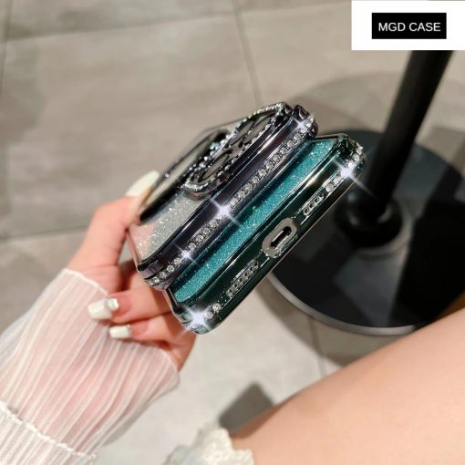 Flash diamond holder mobile phone case