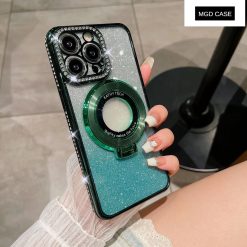 Flash diamond holder mobile phone case