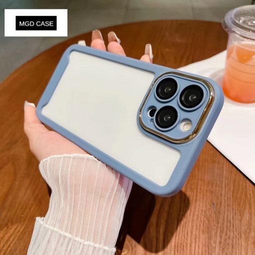 Silicone frame mobile phone case