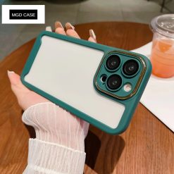 Silicone frame mobile phone case