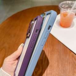 Silicone frame mobile phone case