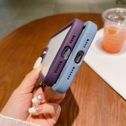 Silicone frame mobile phone case