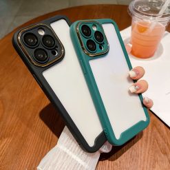 Silicone frame mobile phone case