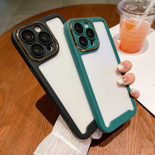 Silicone frame mobile phone case