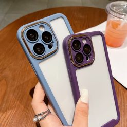 Silicone frame mobile phone case