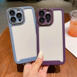 Silicone frame mobile phone case