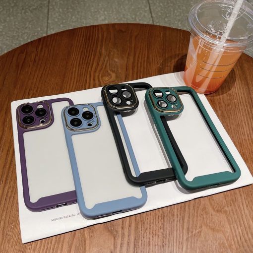 Silicone frame mobile phone case