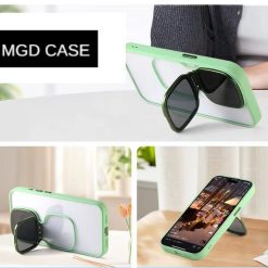Anti-fall sunglasses holder mobile phone case