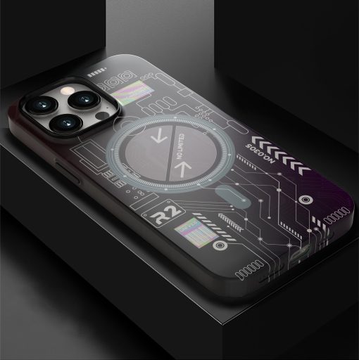 Luminous magnetic phone case