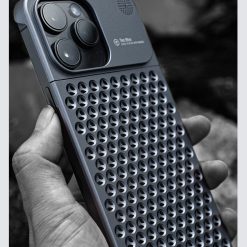 Fragrance heat dissipation metal snap phone case