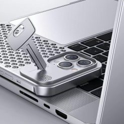 Fragrance heat dissipation metal snap phone case